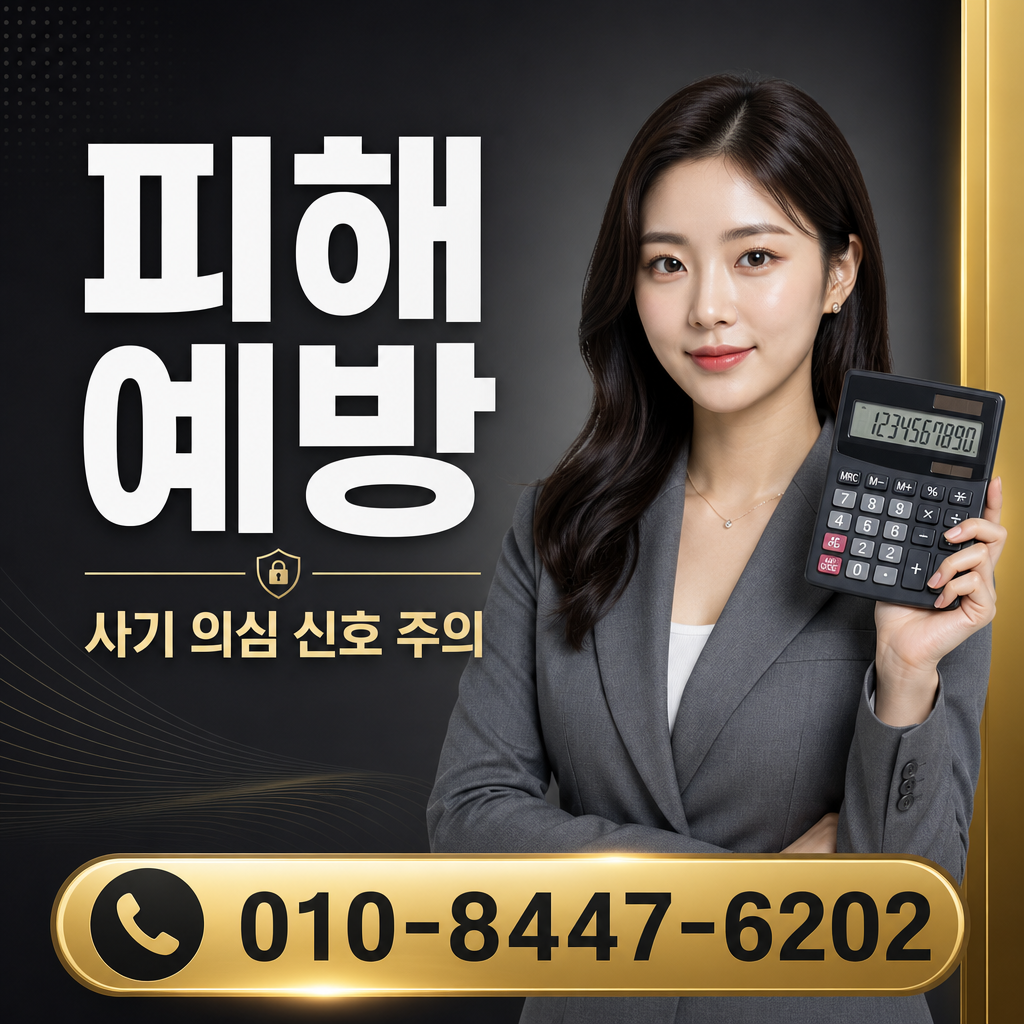 피해 예방 주의사항